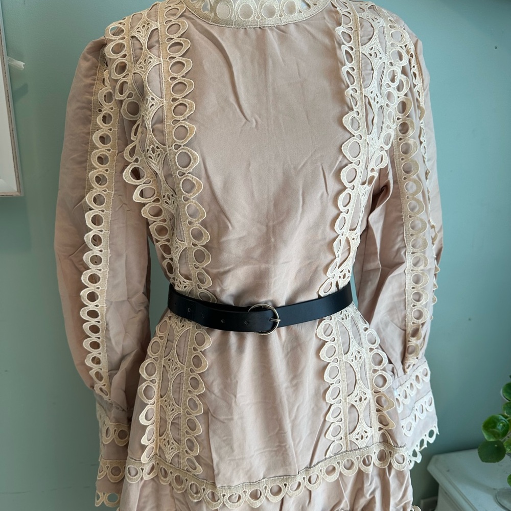 Beautiful Dress with Belt - Picture 8 of 14